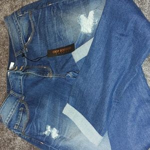 Denim Crop Boyfriend jeans